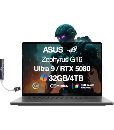Amazon.com: ASUS ROG Zephyrus G16 AI Gaming Laptop 16.0